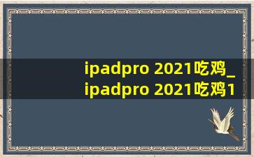ipadpro 2021吃鸡_ipadpro 2021吃鸡120帧适配了吗